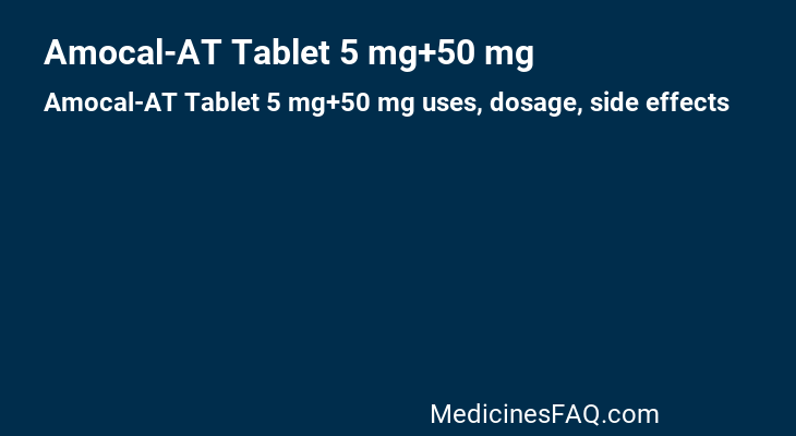 Amocal-AT Tablet 5 mg+50 mg