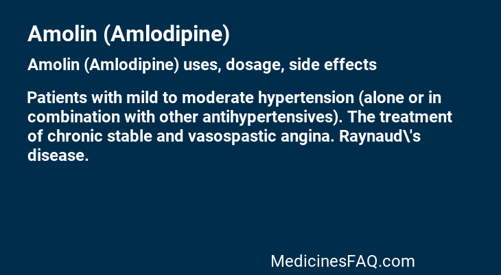 Amolin (Amlodipine)