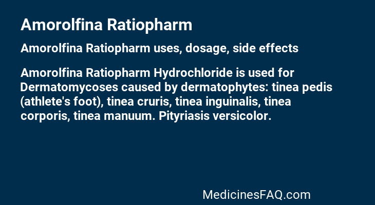 Amorolfina Ratiopharm