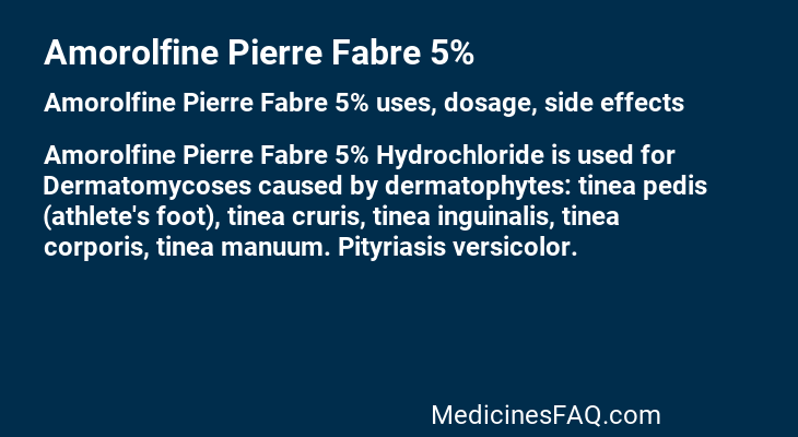 Amorolfine Pierre Fabre 5%