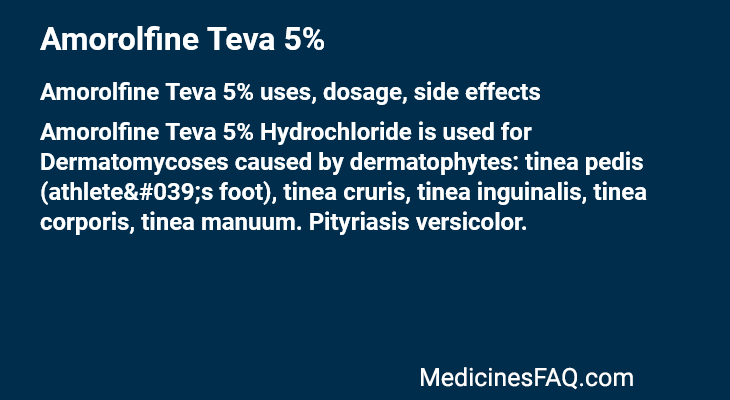 Amorolfine Teva 5%