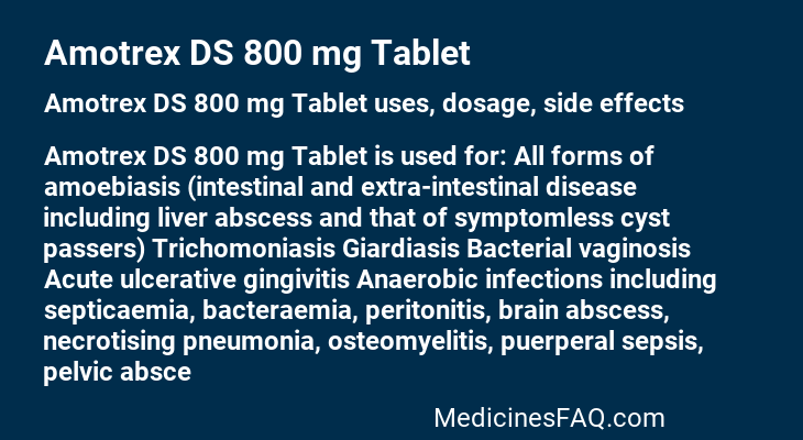 Amotrex DS 800 mg Tablet