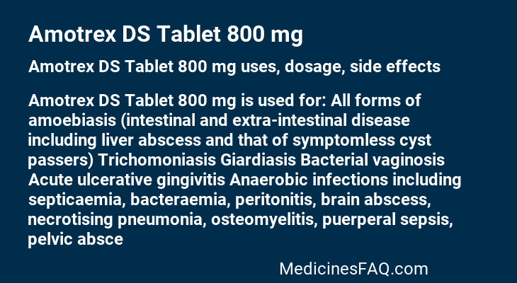 Amotrex DS Tablet 800 mg