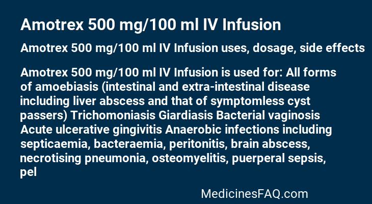 Amotrex 500 mg/100 ml IV Infusion