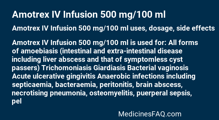 Amotrex IV Infusion 500 mg/100 ml