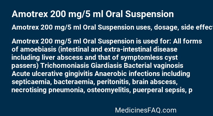 Amotrex 200 mg/5 ml Oral Suspension