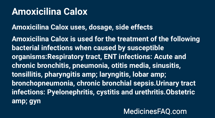 Amoxicilina Calox