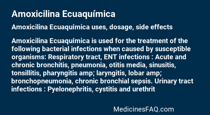 Amoxicilina Ecuaquímica