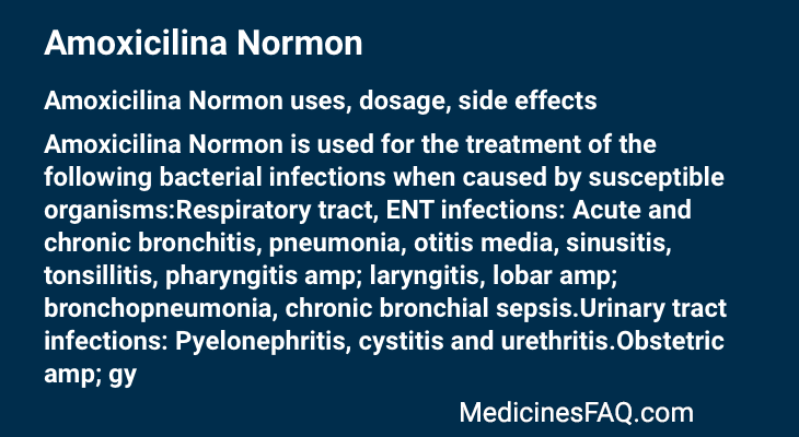 Amoxicilina Normon
