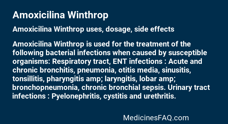 Amoxicilina Winthrop