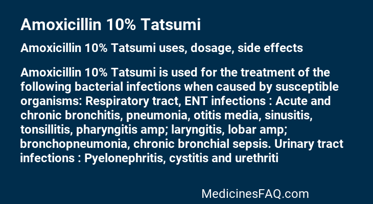 Amoxicillin 10% Tatsumi