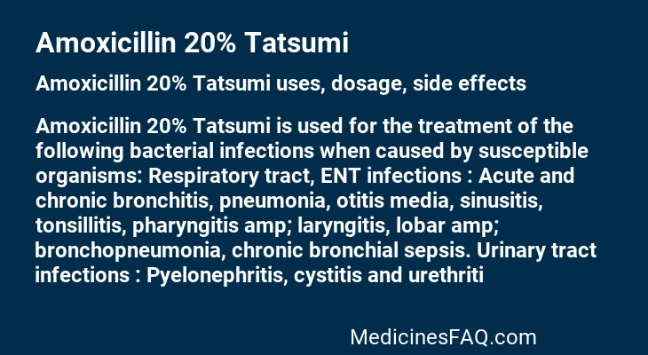 Amoxicillin 20% Tatsumi