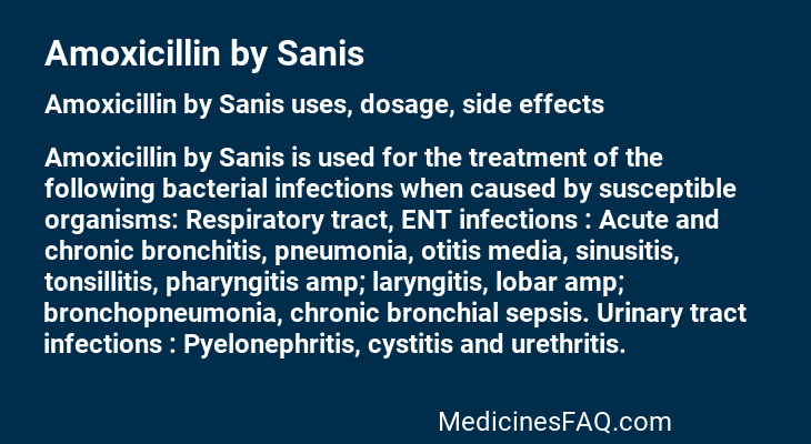 Amoxicillin by Sanis