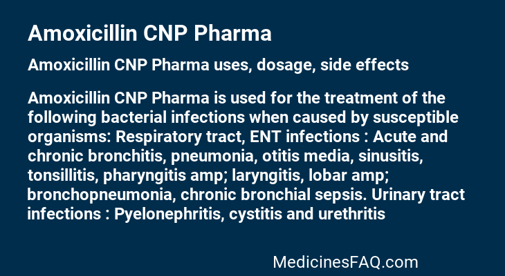 Amoxicillin CNP Pharma