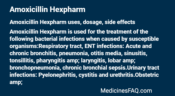 Amoxicillin Hexpharm
