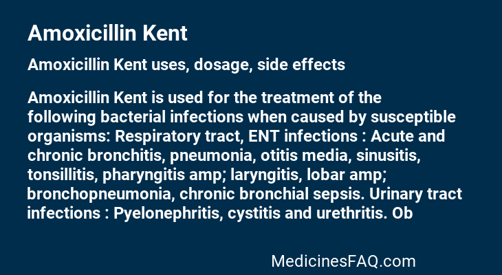 Amoxicillin Kent