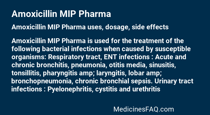 Amoxicillin MIP Pharma