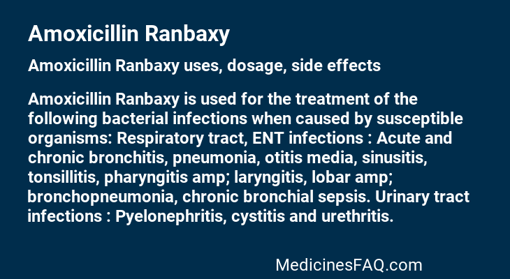 Amoxicillin Ranbaxy
