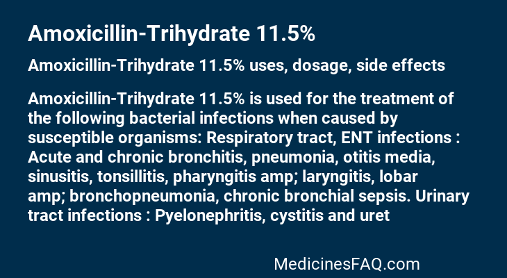 Amoxicillin-Trihydrate 11.5%