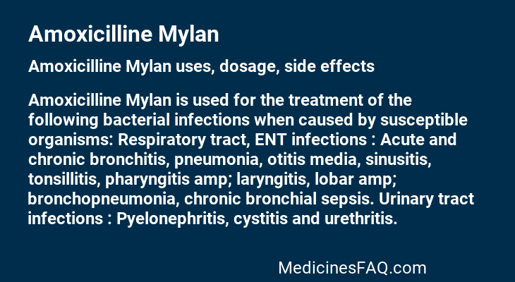 Amoxicilline Mylan
