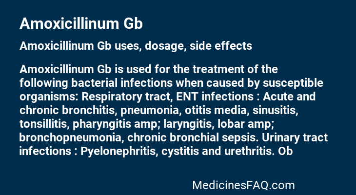 Amoxicillinum Gb