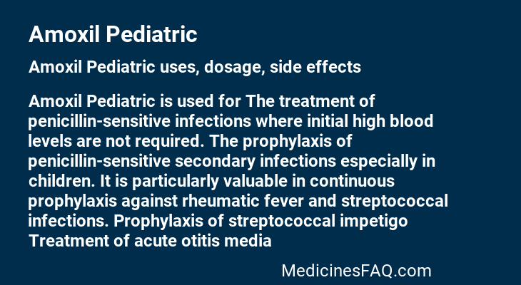 Amoxil Pediatric