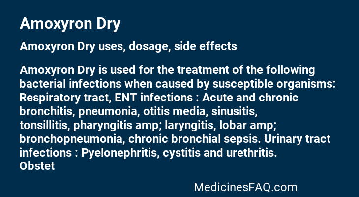 Amoxyron Dry