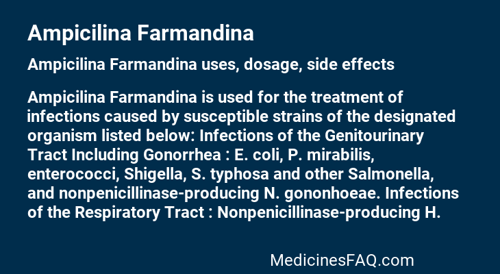 Ampicilina Farmandina