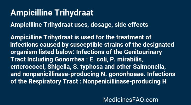 Ampicilline Trihydraat