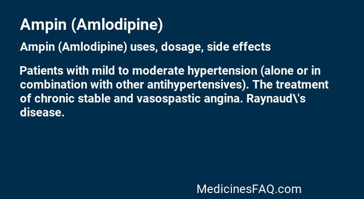 Ampin (Amlodipine)