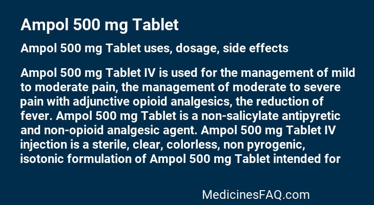 Ampol 500 mg Tablet