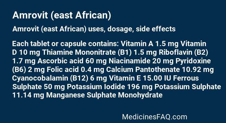 Amrovit (east African)