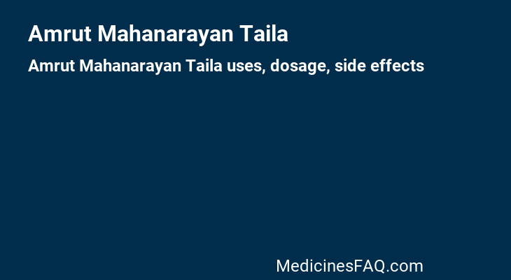 Amrut Mahanarayan Taila