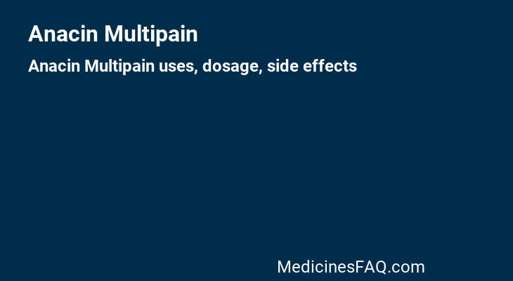 Anacin Multipain