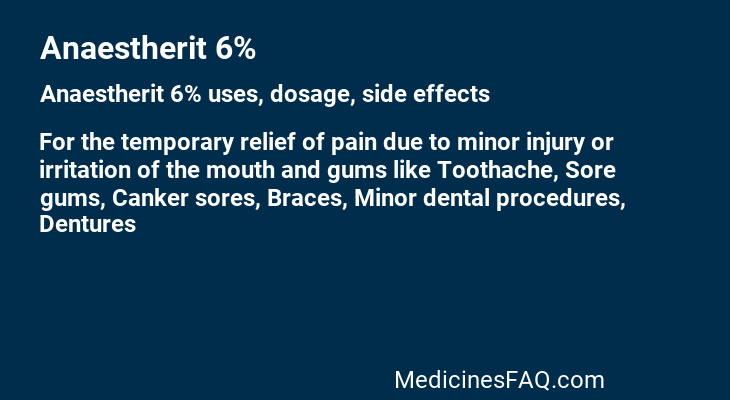 Anaestherit 6%