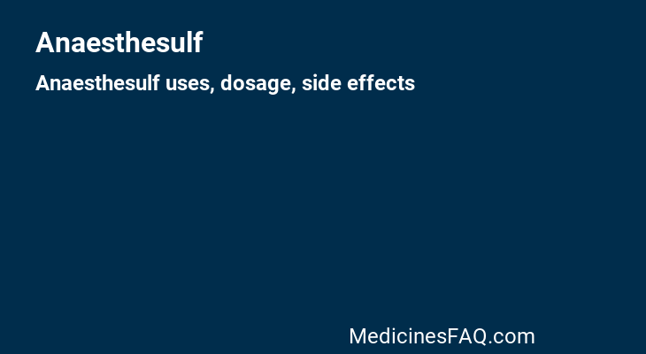 Anaesthesulf