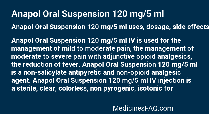 Anapol Oral Suspension 120 mg/5 ml