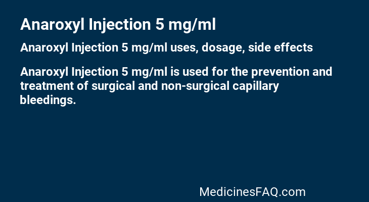 Anaroxyl Injection 5 mg/ml