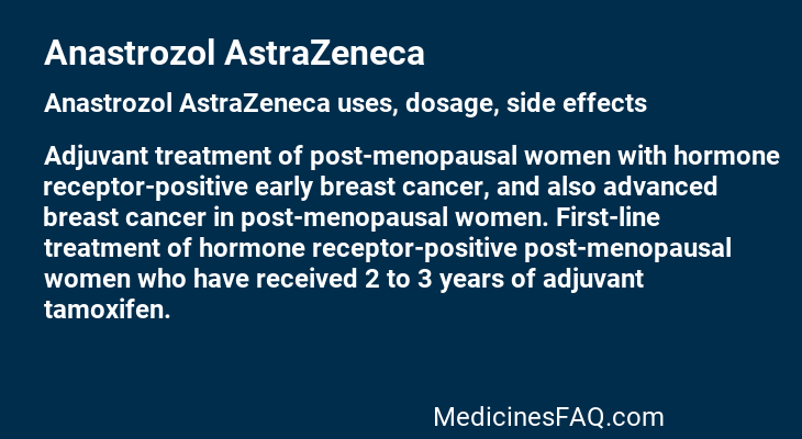 Anastrozol AstraZeneca