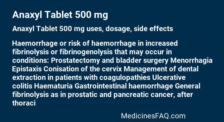 Anaxyl Tablet 500 mg