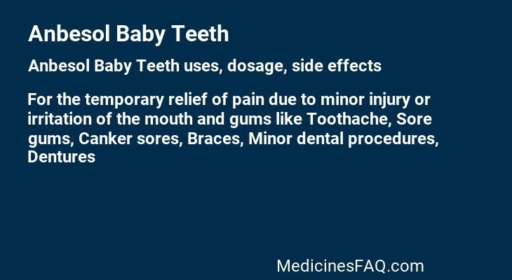 Anbesol Baby Teeth