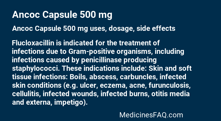 Ancoc Capsule 500 mg