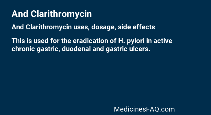 And Clarithromycin