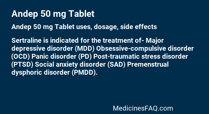 Andep 50 mg Tablet