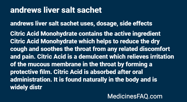 andrews liver salt sachet