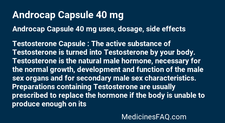 Androcap Capsule 40 mg