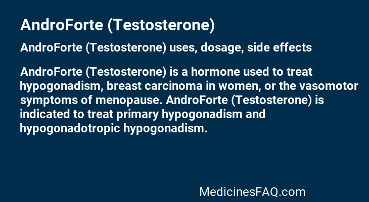 AndroForte (Testosterone)