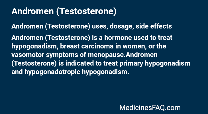 Andromen (Testosterone)