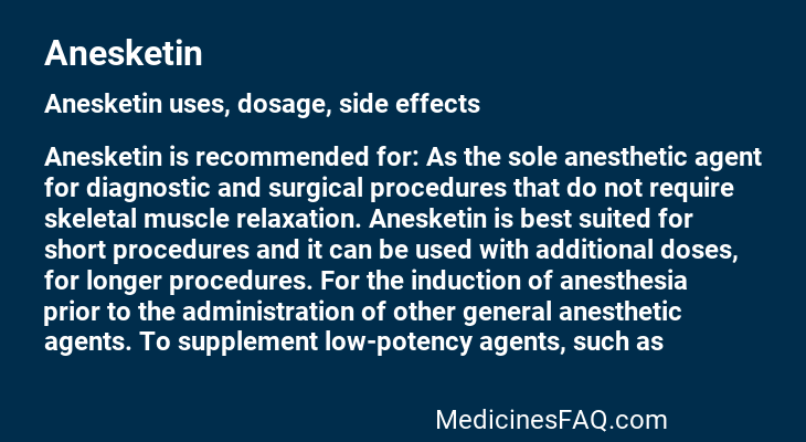 Anesketin