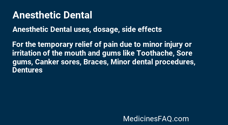 Anesthetic Dental